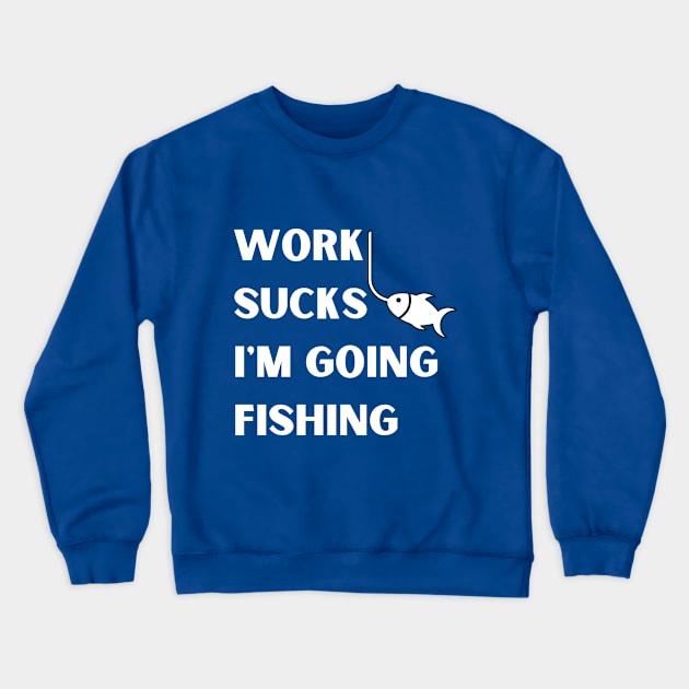 FUNNY FISHING V.2 Crewneck Sweatshirt by Kachanan@BoonyaShop